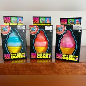 Bundle - Nee Doh Nice Cream Cone Set - All 3 colors